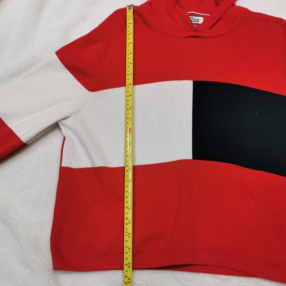 TOMMY HILFIGER COLOUR -BLOCKED HOODIE SWEATER - Picture 6 of 7